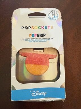 PopSocket PopGrip Phone Grip Disney Glitter Mouse Ears in Pink, Orange, Yellow
